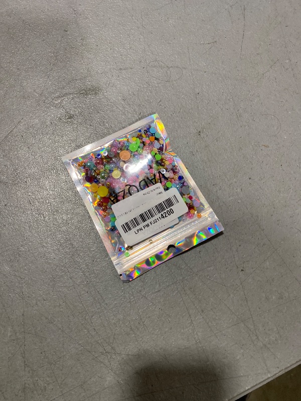 Photo 1 of 1000PCS Mixed Sizes 3/4/5/6/8/10mm Flatback Half Round Pearls Gems for Crafting, AB Color Pearl Beads Stones for Crafts Jewelry Clothes Shoes Dress Nail Art Making Embellishments (Mixed AB Colors)