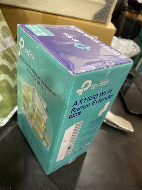 Photo 1 of TP-Link AX1500 WiFi Extender Internet Booster(RE500X), WiFi 6 Range Extender Covers up to 1500 sq.ft and 25 Devices,Dual Band, AP Mode w/Gigabit Port, APP Setup, OneMesh Compatible