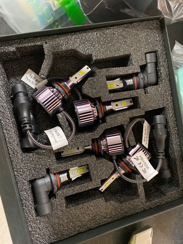 Photo 1 of HOEDUI Fits For 2003-2005 Toyota 4Runner Bulbs, 9005 High Beam 9006 Low Beam 9006 Fog Lights Bulbs Combo Pack, 6000K Cool White, Plug-and-Play, 500% Super Bright Led Bulbs, Pack of 6