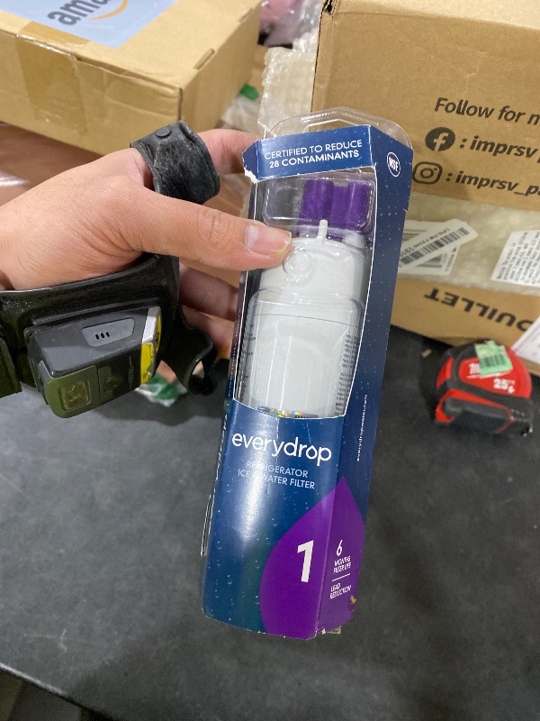 Photo 1 of everydrop by Whirlpool Ice and Water Refrigerator Filter 1, EDR1RXD1, Single-Pack , Purple
