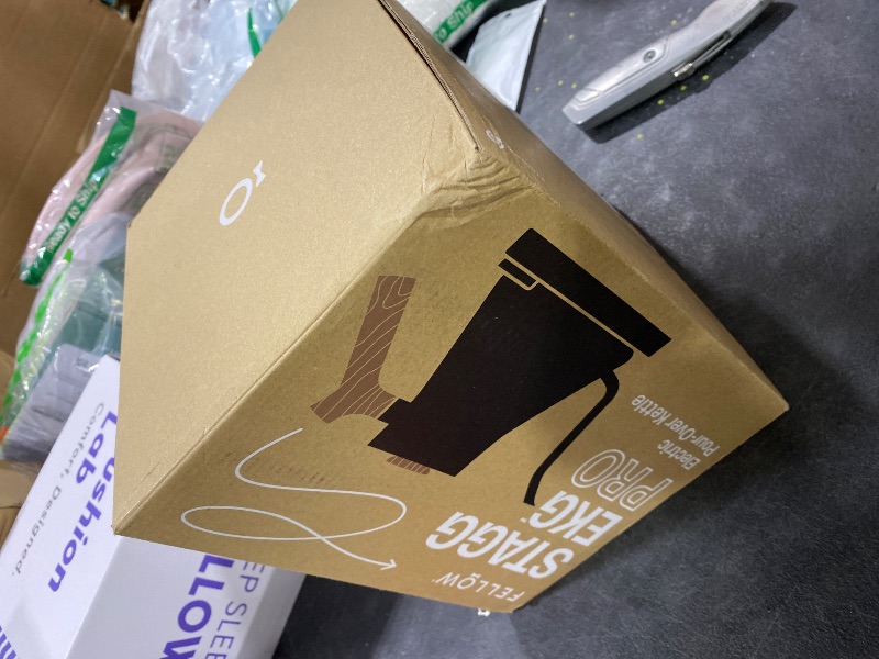 Photo 1 of Fellow Stagg EKG Pro Electric Gooseneck Kettle - Pour-Over Coffee and Tea, Quick Heating, Precise Temperature Control, Scheduling, Built-in Brew Timer, Matte Black with Walnut Wood Handle, 0.9 Liter