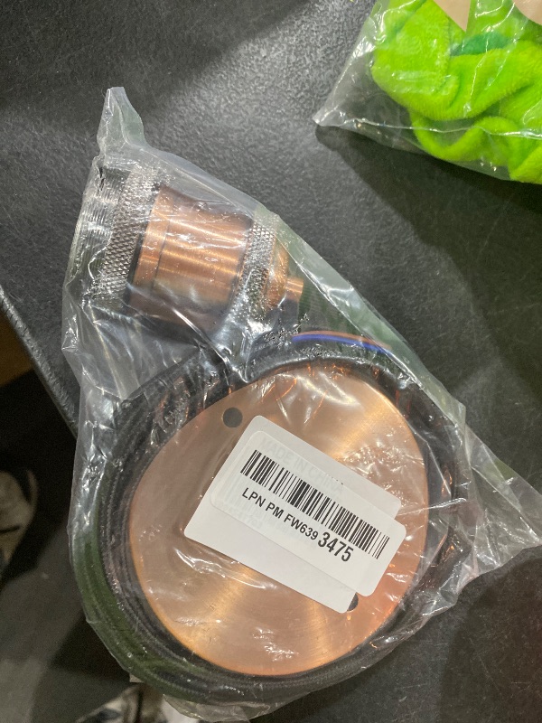 Photo 1 of 1.5M Braided Cord Vintage Ceiling Rose Pendant Light Kits Fitting Retro Industrial Style E27 Lamp Holder