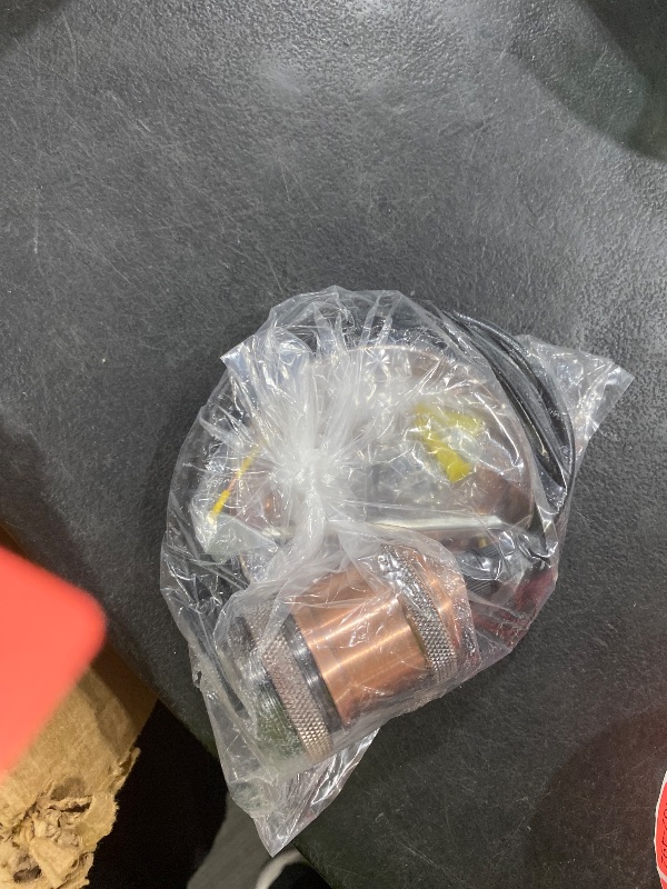 Photo 1 of 1.5M Braided Cord Vintage Ceiling Rose Pendant Light Kits Fitting Retro Industrial Style E27 Lamp Holder