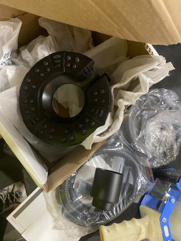 Photo 1 of Delta Arvo 14 Series Matte Black Shower Faucet Set with In2ition 2-in-1 Dual Shower Head with HandHeld Spray Combo, Valve Trim Kit, Matte Black 142840-BL-I (Valve Included)