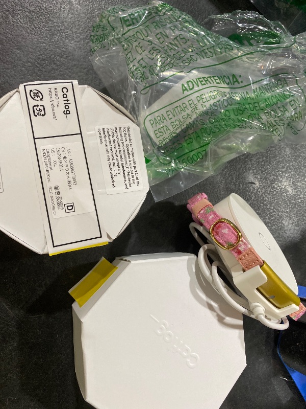 Photo 1 of Catlog Health Tracker for Cats - Smart Cat Collar with Safety Breakaway Buckle for Indoor Cats, Wellness Alerts, Real-time Monitoring (Kimono (Sakura),XXL)