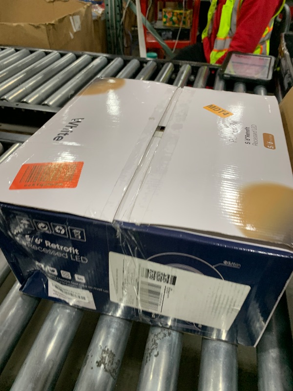 Photo 1 of POWERASIA 12 Pack 5/6 Inch LED Retrofit RGB Recessed Lighting, 12W 1200LM Smart Can Lights, Recessed Lights 2700K-6000K Color Changing Compatible with Alexa Assistant, Hub INCL