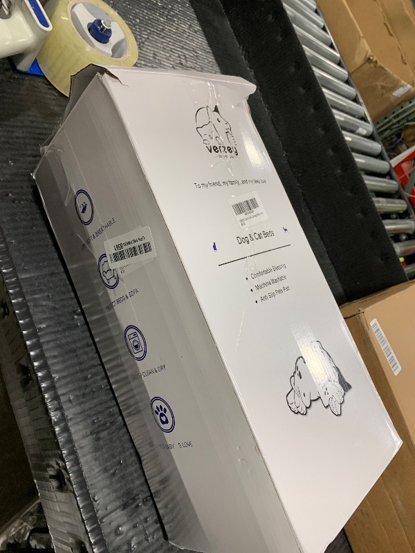 Photo 1 of Dog Beds Crate Pad for Medium/Large Dogs Fit Dog Crates,Washable & Anti-Slip Kennel Pad for Dogs Cozy Sleeping Mat,Gray 42inch