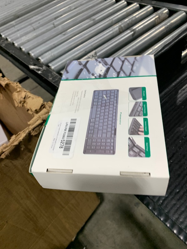 Photo 1 of Samsers Foldable Bluetooth Keyboard with Numeric Keypad, Full-Size Wireless Folding PU Leather, Portable Travel for iOS Android Windows Mac OS, Support 3 Device(BT5.1 x 3) Blue