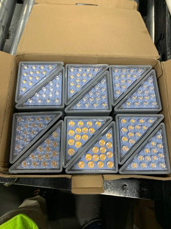 Photo 1 of VOLISUN Solar Stair Lights 24 Pack, Solar Step Lights Outdoor Waterproof IP67, LED Outdoor Step Light