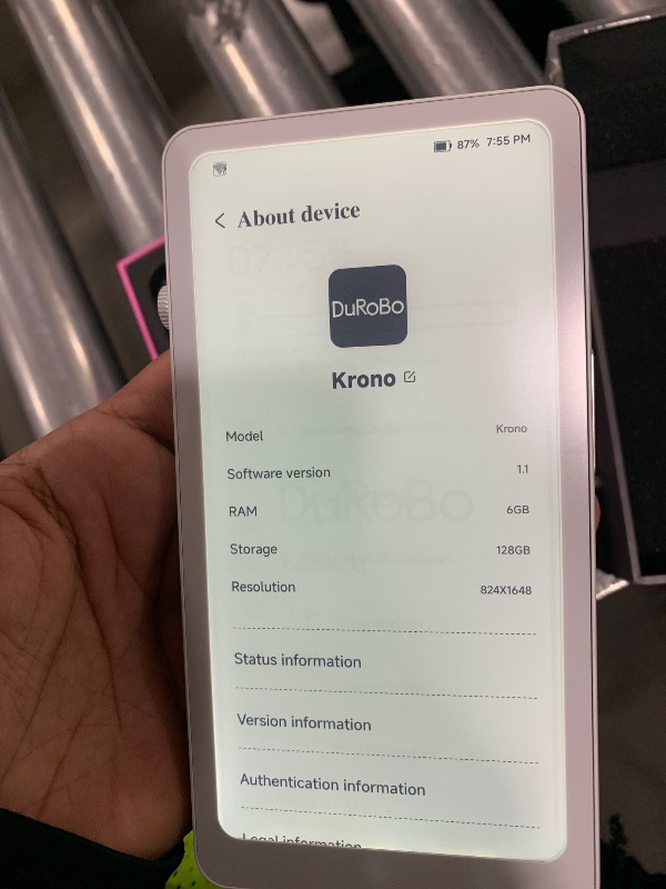 Photo 1 of Durobo Krono – 6.13" Smart ePaper Focus Hub, 300 PPI 6G 128G Paper Tablet, with Smart Dial – an e-Reader, idea Keeper, and Audio Player All in one