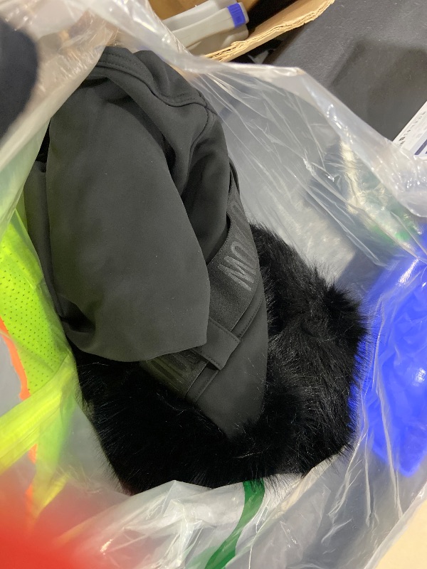 Photo 1 of GSOU SNOW Womens Ski Suit One Piece Jacket Waterproof Snowsuit Slim Fit Insulated Snowboard Ski Outfits Winter Faux Fur Jumpsuit Black L