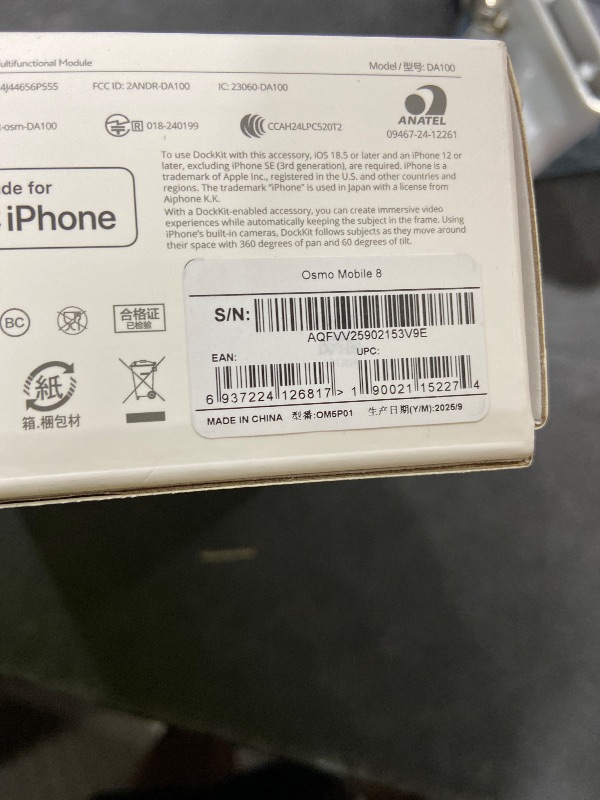 Photo 1 of DJI Osmo Mobile 8 Bundle, Gimbal Stabilizer for Phone, Native Tracking with Apple DockKit, 360° Pan Rotation, Built-in Extension Rod & Tripod, 10h Battery, Extension Rod, Foldable 3-Axis Stabilization