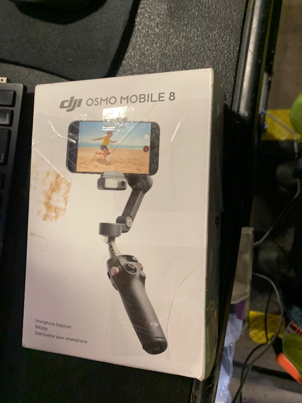 Photo 1 of **INCOMPLETE** DJI Osmo Mobile 8 Advanced Tracking Combo Gimbal Stabilizer for Phone, AI Native Tracking with Audio & Lighting, 360° Pan Rotation, Built-in Extension Rod & Tripod, 10h Battery, Extension Rod