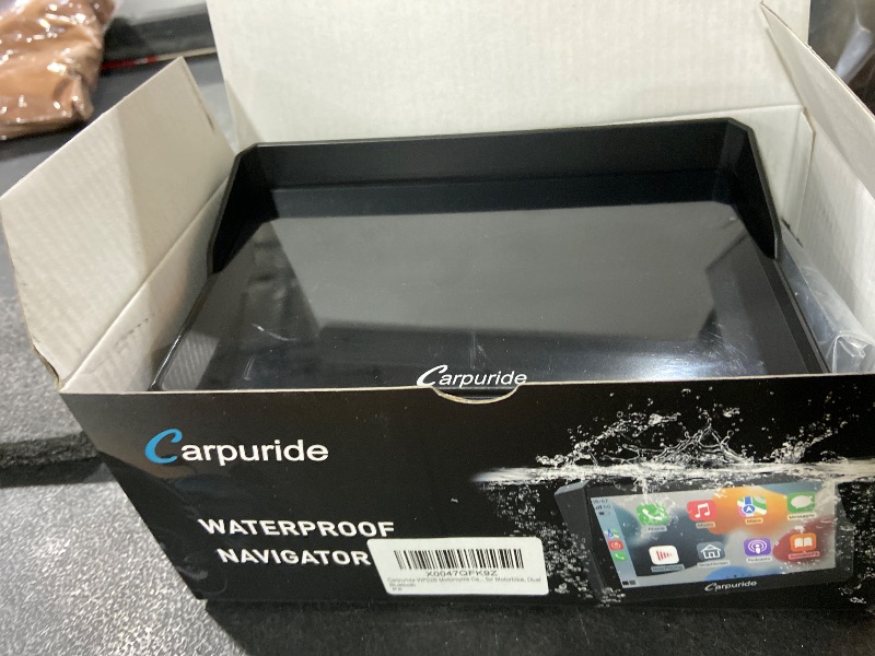 Photo 1 of Carpuride W702B Motorcycle Carplay Screen for BMW R1200GS R1250GS S1000XR Motorcycle, 7 inch Waterproof Touchscreen, Portable Carplay/Android Auto GPS Navigation for Motorbike, Dual Bluetooth