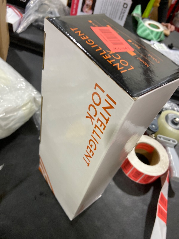 Photo 1 of Sliding Door Smart Lock, Sliding Glass Door Lock with Fingerprint, JNZCH Smart Mortise Lock with App Control, IC Card, Keys, Anti-Peep Touchscreen, Perfect for Patio, Home (Black)