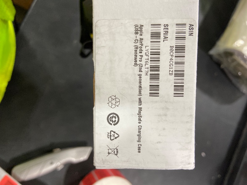 Photo 1 of Apple AirPods Pro (2nd generation) with MagSafe Charging Case (USB-C) (Renewed)