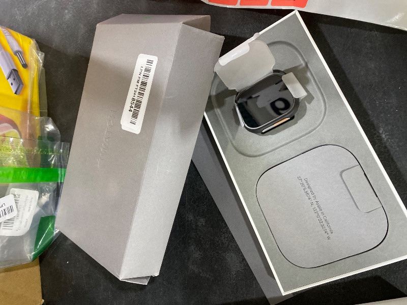 Photo 1 of Apple Watch Ultra 2 [GPS + Cellular 49mm] Smartwatch, Sport Watch with Black Titanium Case with Dark Green Alpine Loop - M. Fitness Tracker, Precision GPS, Action Button, Carbon Neutral