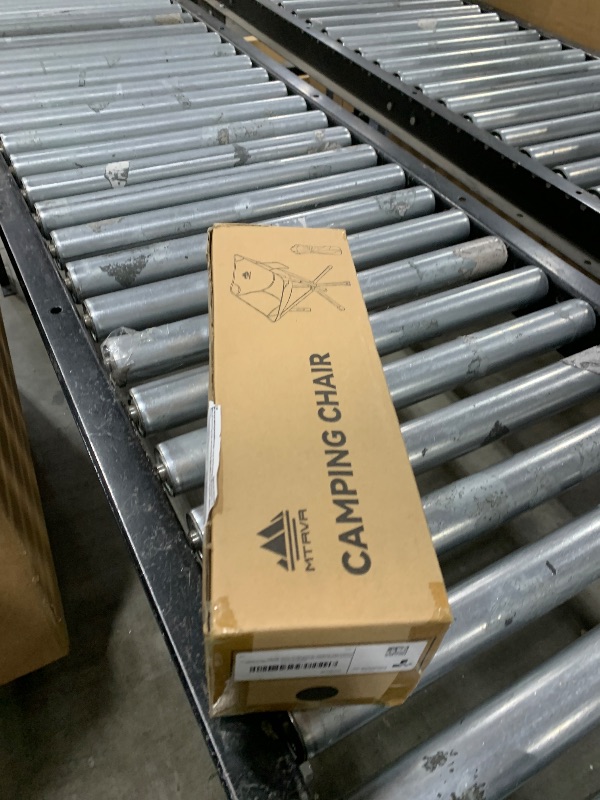 Photo 1 of **MAJOR DAMAGE** MTRVR Lightweight Folding Camping Chair — Compact One-Piece Design, Quick Setup, Stable Aluminum Frame, Portable Chair for Travel, Hiking & Short Outdoor Breaks