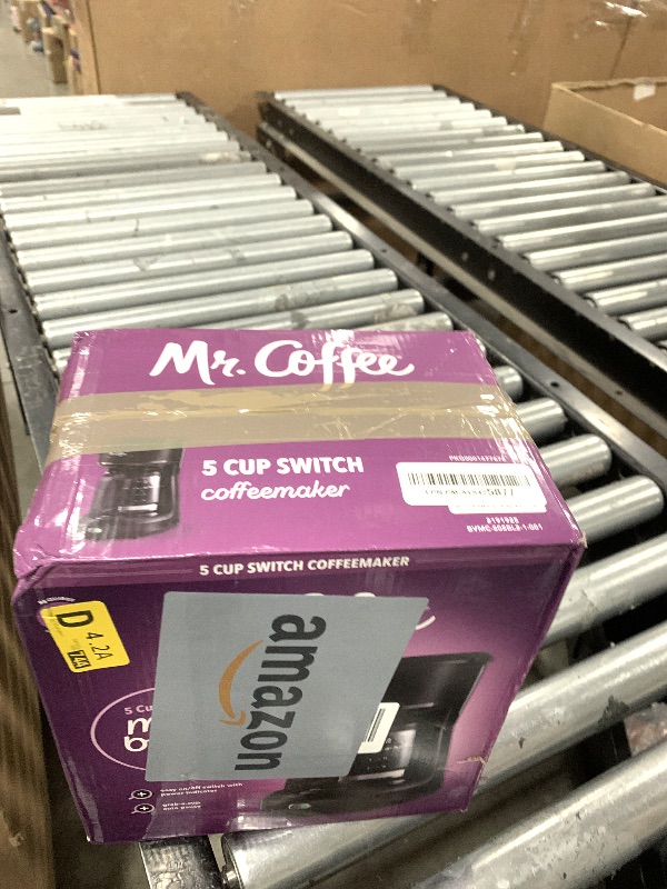 Photo 1 of **INCOMPLETE** Mr. Coffee® 5-Cup Mini Brew Switch Coffee Maker, Black