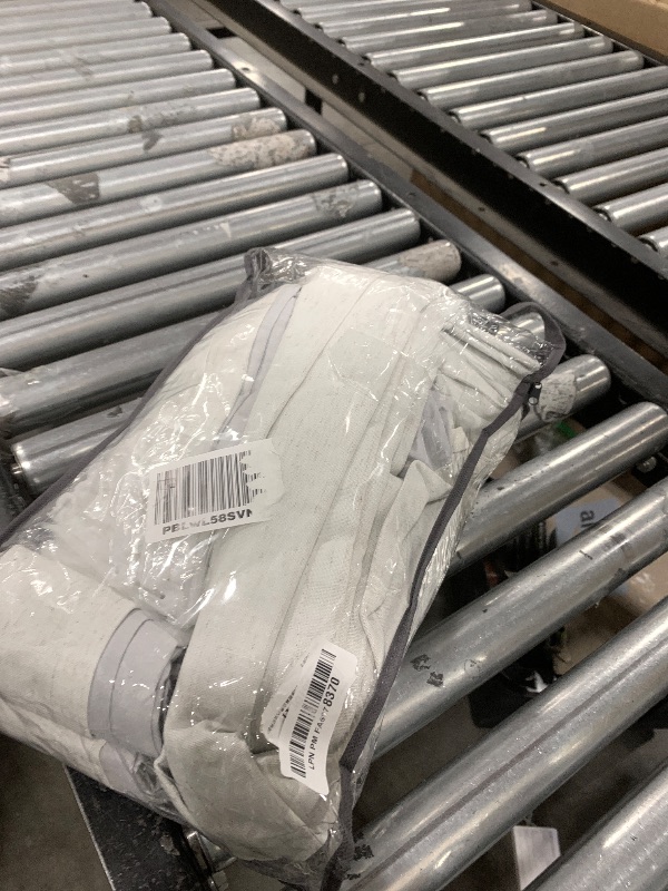 Photo 1 of Natural Linen 100% Black Out Curtains 86 Inches Long 2 Panels Set for Bedroom Cream Ivory Pinch Pleated Back Tab Thermal Insulated Energy Efficient Window Curtains Living Room High Ceiling Length