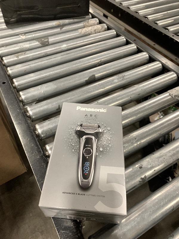 Photo 1 of Panasonic ARC5 Electric Razor for Men with Pop-Up Trimmer, Wet/Dry 5-Blade Electric Shaver with Intelligent Shave Sensor and Multi-Flex Pivoting Head – ES-LV65-S (Silver)