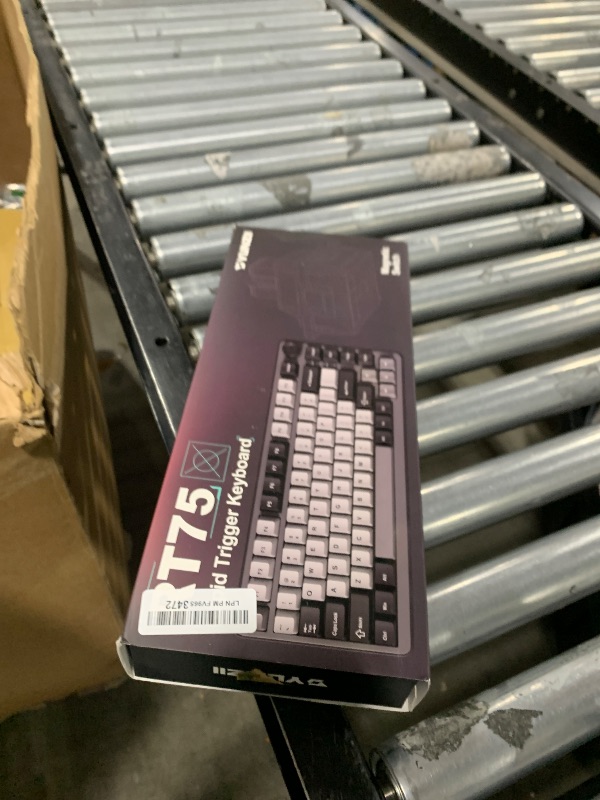 Photo 1 of YUNZII RT75 Rapid Trigger Gaming Keyboard,Hall Effect Magnetic Switch,Adjustable Actuation Esports,75% TKL Layout with Knob,RGB Backlit, PBT Keycaps for Mac/Win (Black, Silky Pro Switch)