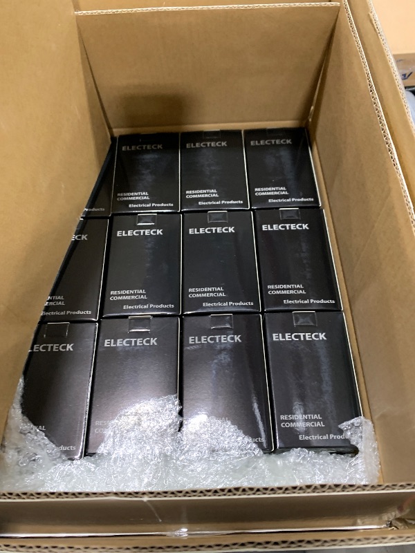 Photo 1 of ELECTECK 50 Pack GFCI Outlets 15 Amp, Non-Tamper Resistant, Decor GFI Receptacles with LED Indicator, Ground Fault Circuit Interrupter, Wallplate Included, ETL Listed, White