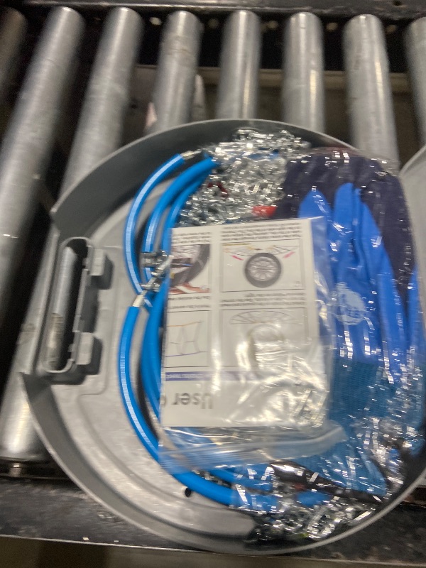 Photo 1 of Snow-Chains Auto Fixing 1 Min Quick Fit Easy Installation Tire-Chains, Gifts for Safety, Portable Reusable Universal Emergency Tire Traction Chain for Passenger Car and SUV - Set of 2 (XM-130)