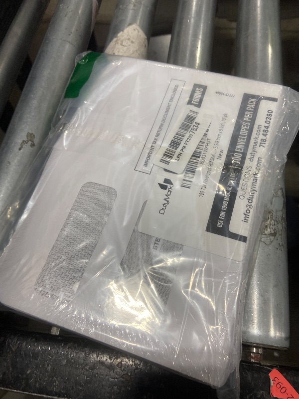 Photo 1 of 100 Tax 1099 Envelopes Self-Seal For 1099 MISC, 1099-R & DIV - INT, 1095, 1098, Double-Window Security tinded, For Quickbooks or Tax Software - 5 5/8 Inch x 9 Inch, 100 Envelopes