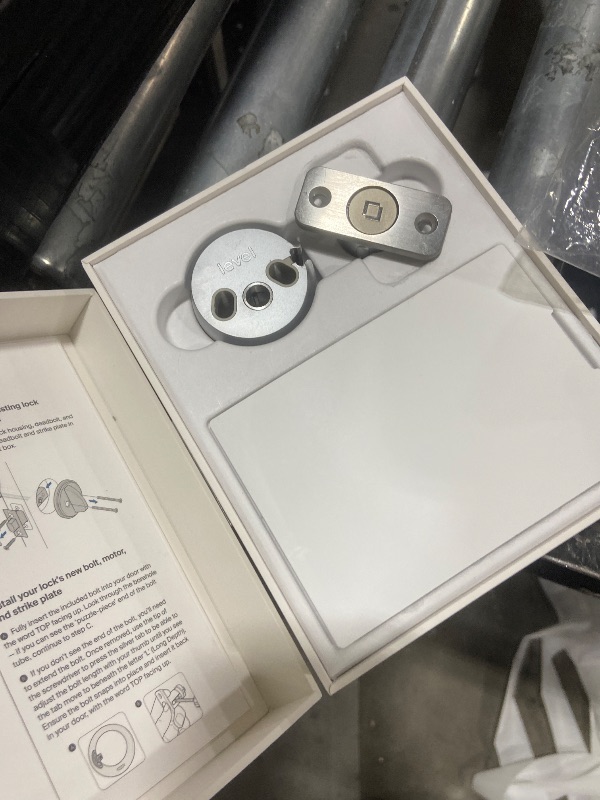 Photo 1 of Level Bolt (Wi-Fi) Smart Deadbolt - Make Your Lock Smart & Keep Existing Hardware and Keys - Lock/Unlock from Anywhere - Level App for iOS & Android - Works with Apple Home, Alexa & Google, White