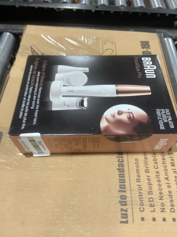 Photo 1 of Braun Face Epilator Facespa Pro 911, Facial Hair Removal for Women, Hair Removal Device, 3-in-1 Epilating, Cleansing Brush and Skin Toning with 3 Extras