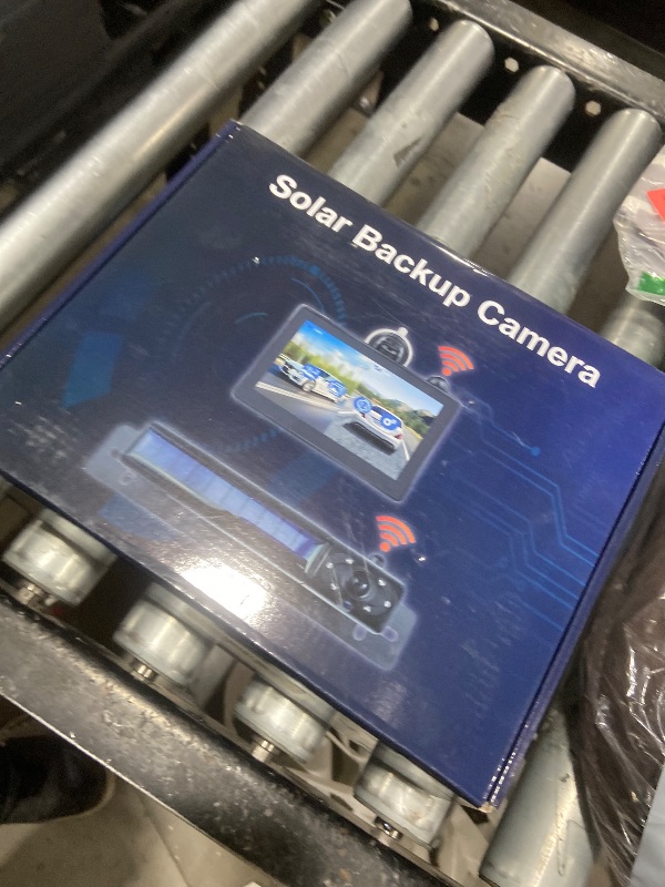 Photo 1 of Rvsisytm 1080P Solar Wireless Backup Camera with 5in Monitor, 5000mAh Rechargeable Battery and Solar Panel, IP69K Waterproof, IR Night Vision, Support 2 Cameras, for Car, RV, Trailer, Camper (0092)