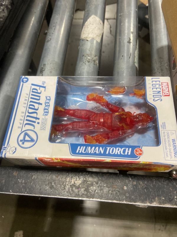 Photo 1 of Hasbro Marvel Legends Series Retro Fantastic Four The Human Torch 6-inch Action Figure Toy, Includes 5 Accessories