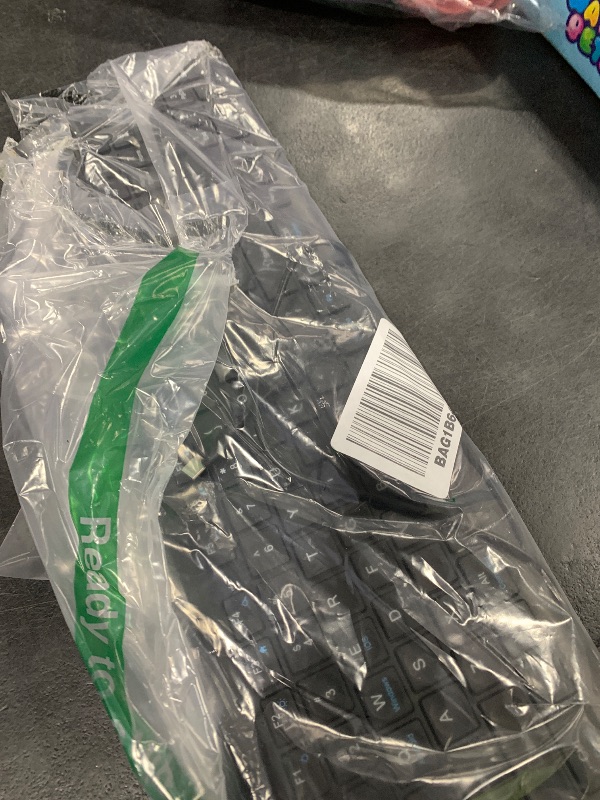 Photo 1 of TECKNET Bluetooth Keyboard Rechargeable, 4-Device Free Switching (2.4G+BT), Ultra-Slim Full Size Wireless Keyboard, Quiet Typing, for PC/Laptop/Smart TV/Phone, Adjustable Stand, 12 Multimedia Keys