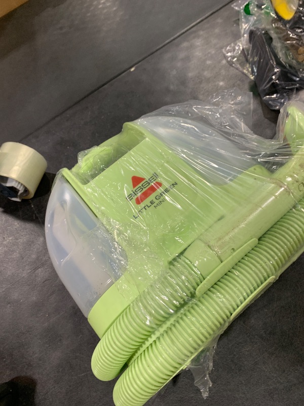 Photo 1 of BISSELL Little Green Mini Portable Carpet and Upholstery Deep Cleaner, Car/Auto Detailer, with HydroRinse Self-Cleaning Tool and 4" Tough Stain Tool, Tea Green, 4075