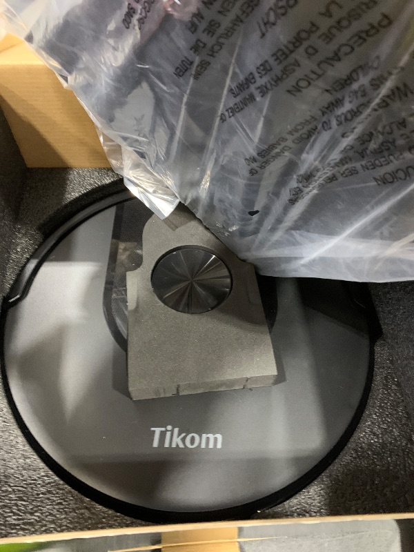Photo 1 of Tikom Robot Vacuum and Mop, 6000Pa Robotic Vacuum Cleaner with Self-Emptying Base, 90 Days Capacity, LiDAR Navigation, Home Mapping, Ideal for Pet Hair, Hard Floors, Carpet (L8000 Plus)