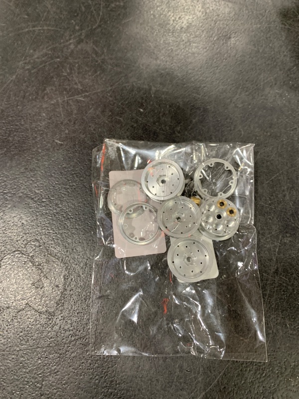 Photo 1 of 9IMOD 1.0 Beadlock Wheel Rims Black Coating Brass Rims, Heavy Duty Aluminium RC Wheels for 1/24 1/18 RC Crawler Upgrade Axial SCX24 AX24 TRX4M FCX24 Gladiator Deadbolt Bronco C10 JLU (Silver)