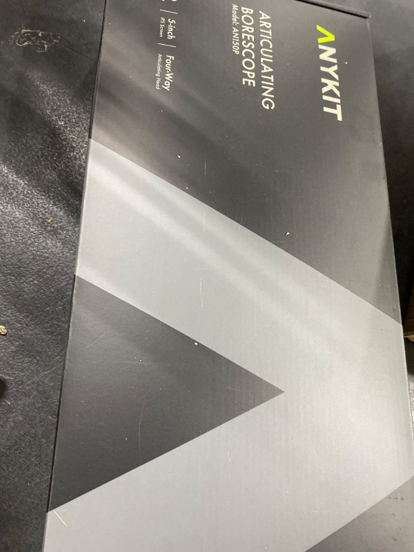 Photo 1 of Anykit 360° Articulated Engine Endoscope, Aviation Hole Sight with 0.25" Convertible Snake Camera, 5" IPS Video Check Camera with Light for Mechanic Maintenance Technician - 3.28'