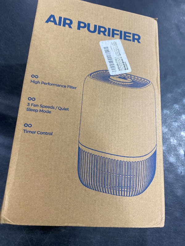 Photo 1 of **INCOMPLETEE** NO PLUG** Air Purifiers for Office with H13 Quiet HEPA Filter Up to 1076 Ft² for Pet Family, Pollen, Smoke, Compact Air Cleaner with 3 Speeds, Timer, Aroma Quiet, 360°Intake, for Home Bedroom, Black