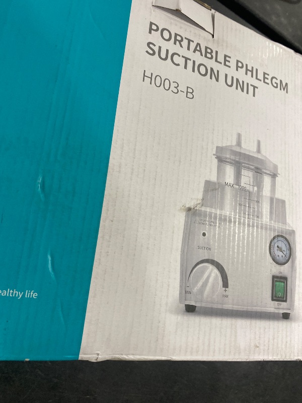 Photo 1 of 1000ml Portable Veterinary Suction Machine for Home Use 110V