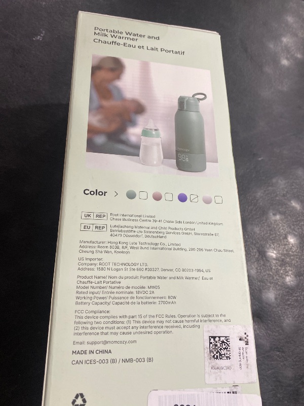 Photo 1 of Momcozy Portable Milk Warmer for Travel – Dual Heating Modes for Breast Milk & Water, Portable Bottle Warmer with Fast Heating & Long Battery Life, 17 Ounces Large Capacity, Purple