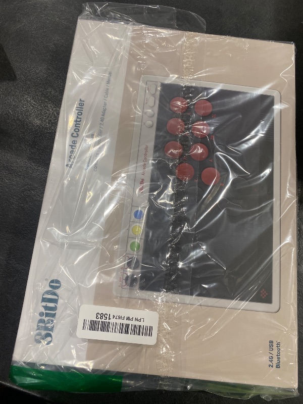Photo 1 of 8Bitdo All-Button Arcade Controller for Switch/Switch 2 & Windows – Bluetooth, 2.4G, Wired Connectivity, Low-profile Mechanical Switches, 4 Programmable Buttons with fast-mapping, Hot-swappable PCB