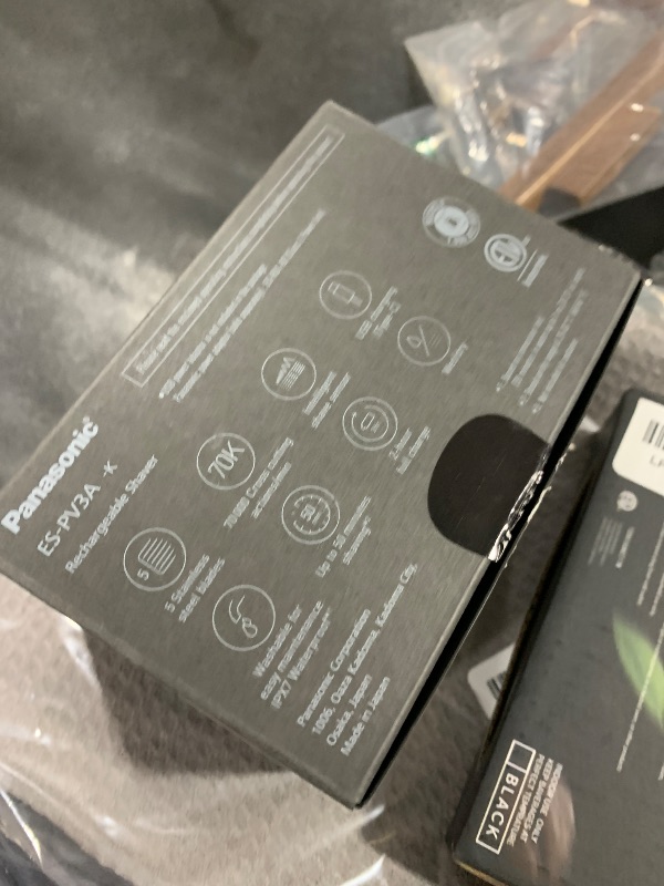 Photo 1 of Panasonic ARC5 Palm-Sized Electric Razor, Handheld Luxury Compact Travel Shaver with 5-Blade Cutting System and USB-C Charging, Wet/Dry - ES-PV3A-K