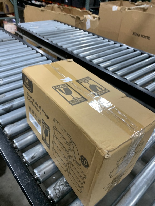 Photo 1 of [10-Pack]Glass Meal Prep Containers with Lids, MCIRCO Glass Food Storage Containers with Snap Locking Lids, Airtight Lunch Containers, Microwave, Oven, Freezer and Dishwasher, White