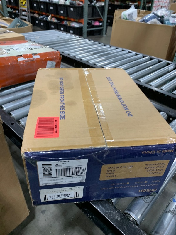 Photo 1 of Orison Ceiling Fans with Lights, 52 inch Low Profile Ceiling Fan with RGB Backlight, Flush Mount Ceiling Fan with Remote and App Control,White Bedroom Fan, 6 Speeds, 5 Reversible Blades (Black RGB)