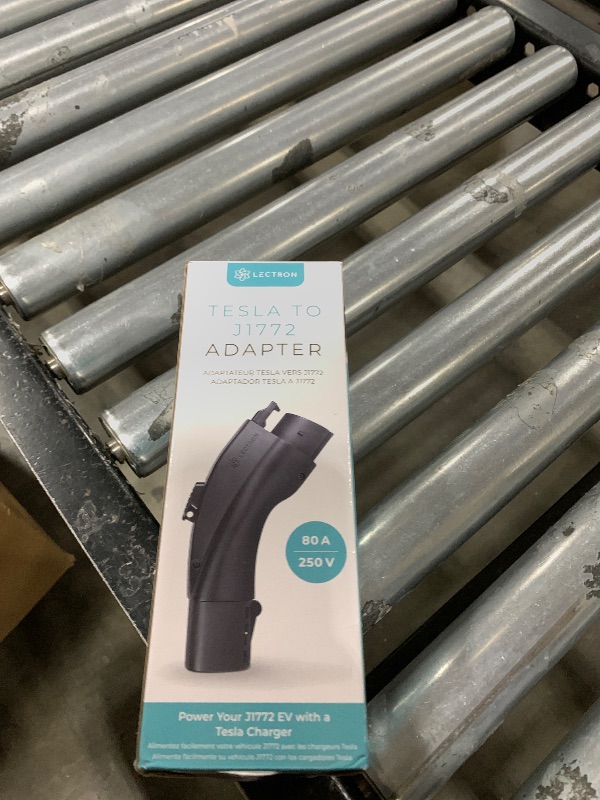 Photo 1 of Lectron NACS to J1772 EV Charging Adapter - Compatible with Tesla Wall Connectors, Destination Chargers, & Mobile Connectors (80A, 240V) - for J1772 Electric Vehicles - UL 2252 Certified (Black)