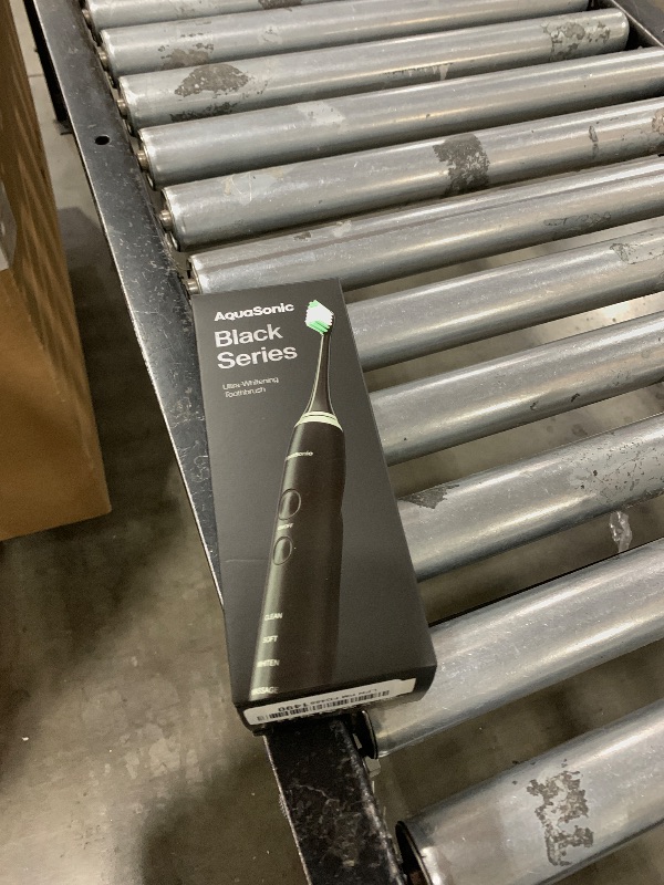 Photo 1 of Aquasonic Black Series Ultra Whitening Toothbrush – ADA Accepted Electric Toothbrush- 8 Brush Heads & Travel Case – 40,000 VPM Electric Motor & Wireless Charging - 4 Modes w Smart Timer
