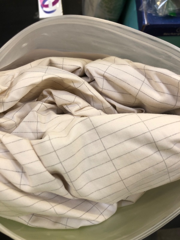 Photo 1 of CHALTOUL Grounding Sheets California King Premium Cotton for Healthy Sleep Therapy, Deep Pocket Grounding Fitted Sheets Includes Grounding Cord (Beige, California King -72"x84"x14")