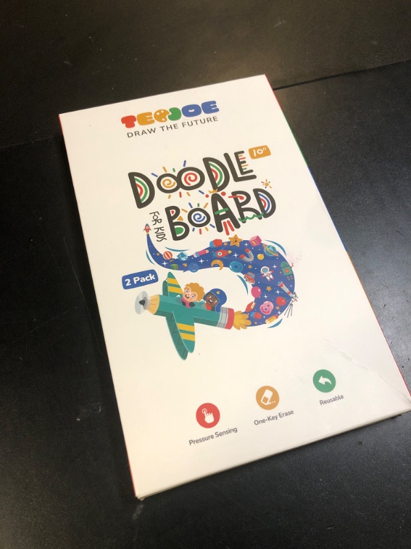 Photo 1 of TECJOE 2 Pack LCD Writing Tablet, 10 Inch Colorful Doodle Board Drawing Tablet for Kids, Kids Travel Learning Toys Christmas Birthday Gifts for 3 4 5 6 Year Old Boys and Girls Toddlers