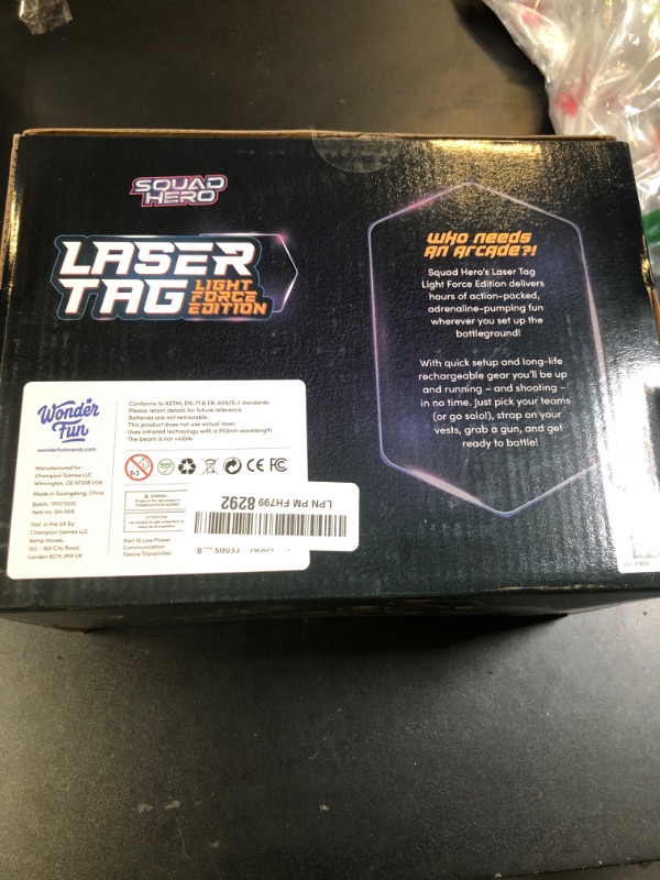 Photo 1 of Squad Hero Rechargeable Laser Tag for Kids, Teens & Adults - Boys Gifts - Blasters & Vest Sensors - Fun Ideas Age 8+ Year Old Toys - 4 Set - Lazer Teen Boy Game Boys & Girls Outdoor Teenage Activities